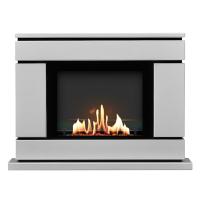 Биокамин в портале SteelHeat Vega, стекло Биокамин в портале SteelHeat Vega, стекло