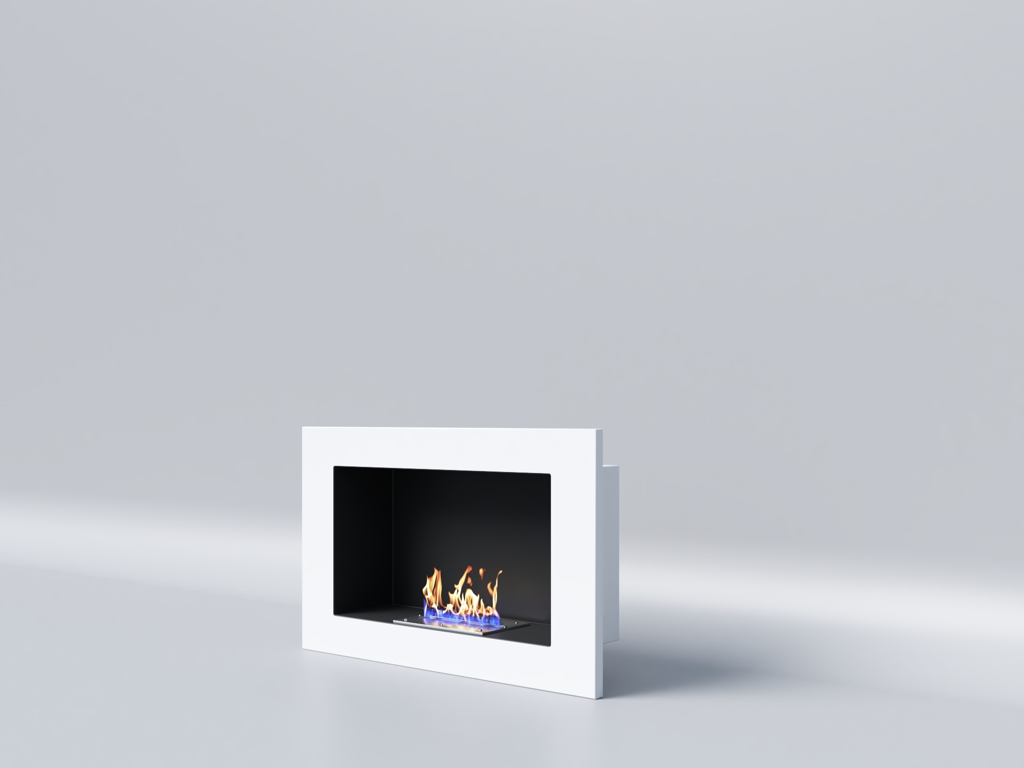 Биокамин "Русский огонь" Лайт Бланк 900V с защитным и декоративным стеклом по цене 29 050 руб.