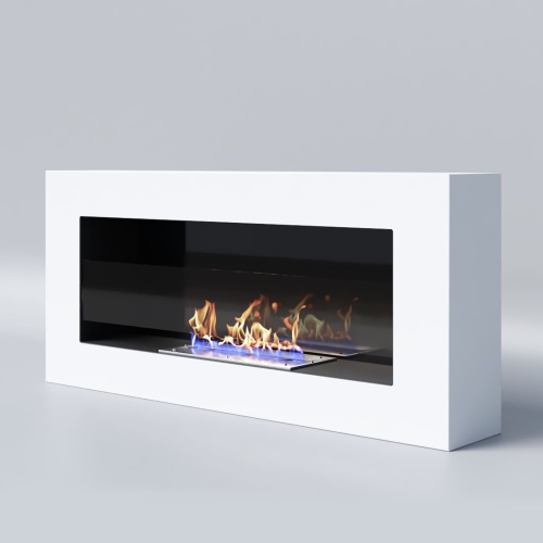 Биокамин "Русский огонь" Лайт Бланк 900N с защитным и декоративным стеклом