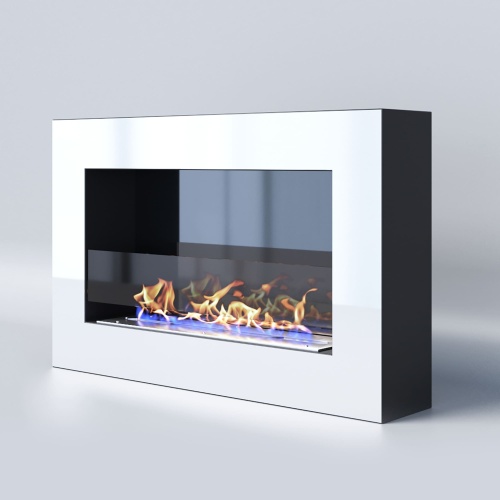 Биокамин "Русский огонь" Хай-тек 800N настенный (высота 500мм.) с защитным и декоративным стеклом