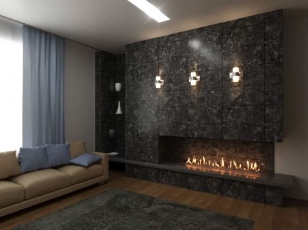 Автоматический биокамин Lux Fire Smart Flame 900 RC Black по цене 312 730 руб.