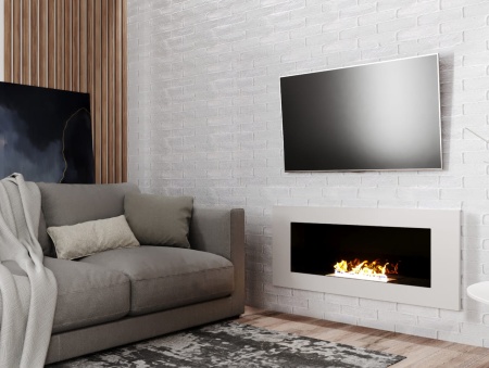 Биокамин "Русский огонь" Лайт Бланк 1200V с защитным стеклом по цене 26 250 руб.