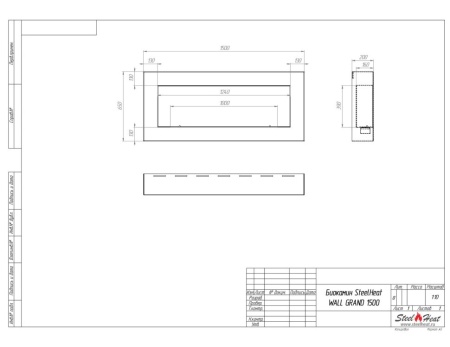 Биокамин SteelHeat WALL GRAND 1500 черный Биокамин SteelHeat WALL GRAND 1500 черный по цене 57 960 руб.