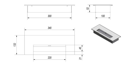 Прямоугольный контейнер Petit по цене 