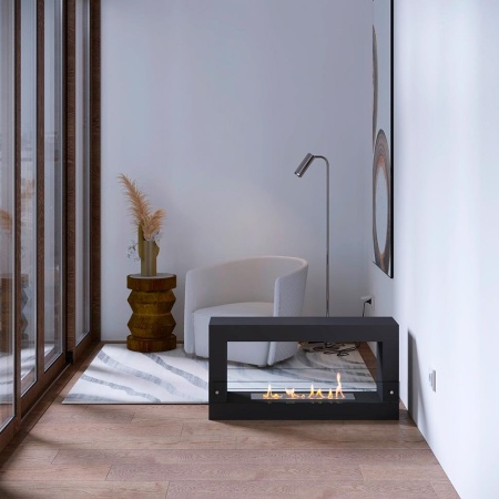 Биокамин SteelHeat WALL FRAME ONE 900 черный, стекло по цене 52 290 руб.