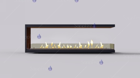 Встраиваемый биокамин / торцевой сквозной очаг 1100 (SappFire) по цене 52 000 руб.