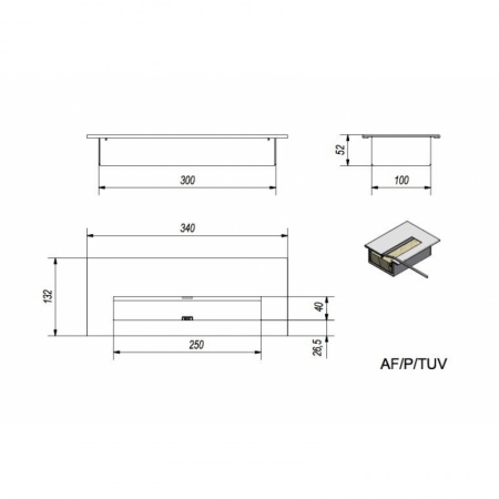 Биокамин DELTA 2 TUV HORIZONTAL(400*900) Биокамин DELTA 2 TUV HORIZONTAL(400*900) по цене €300